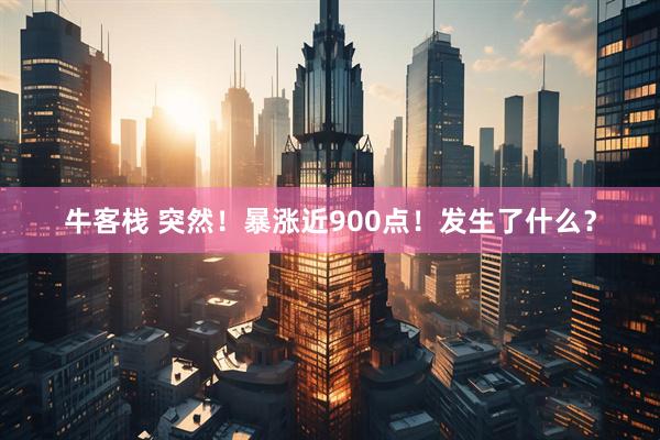牛客栈 突然！暴涨近900点！发生了什么？