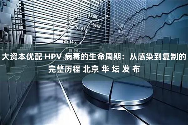 大资本优配 HPV 病毒的生命周期：从感染到复制的完整历程 北京 华 坛 发 布