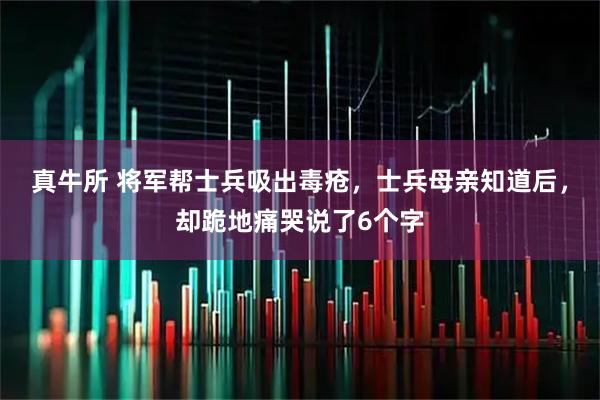 真牛所 将军帮士兵吸出毒疮，士兵母亲知道后，却跪地痛哭说了6个字